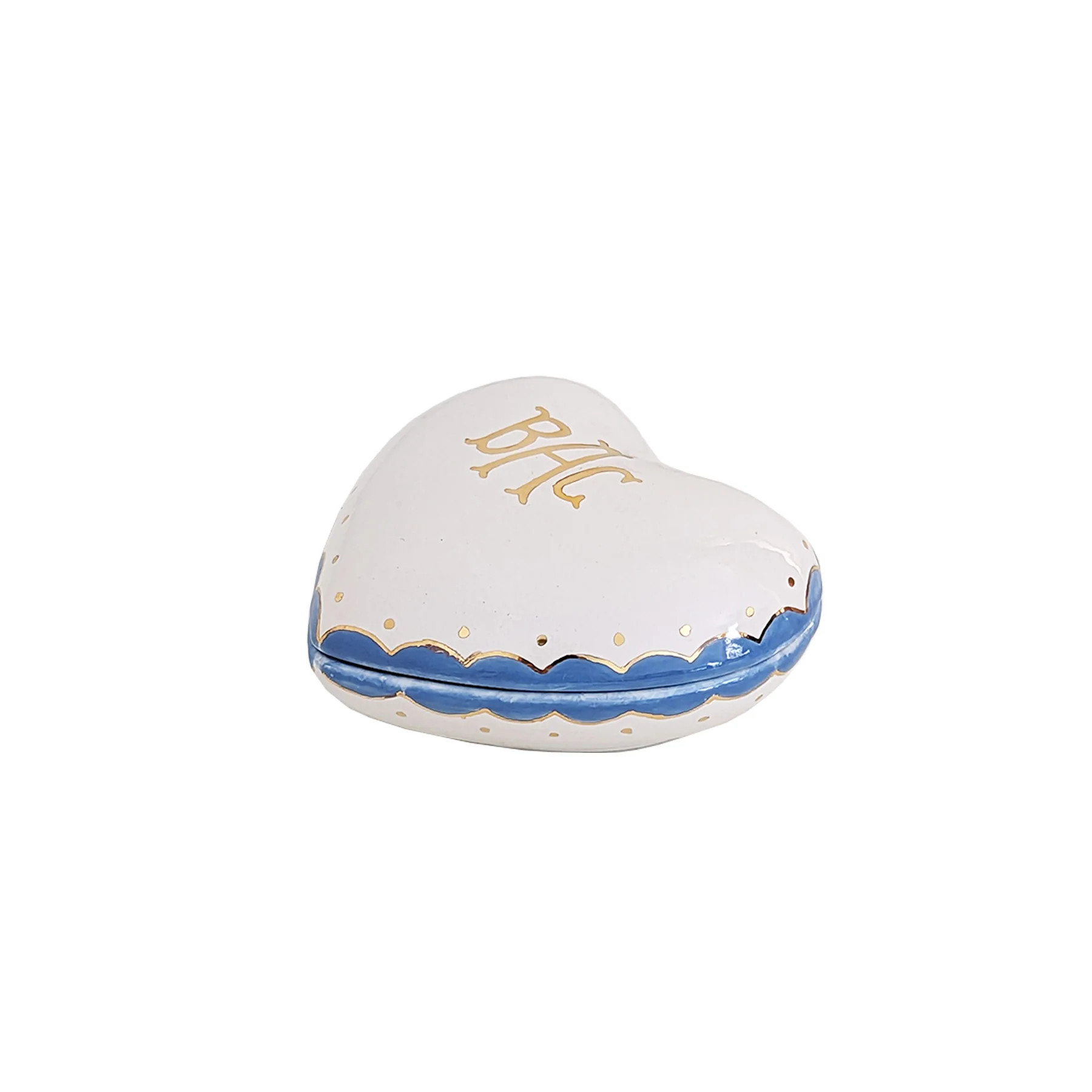 Monogrammed Heart Box | Ruby Clay Company