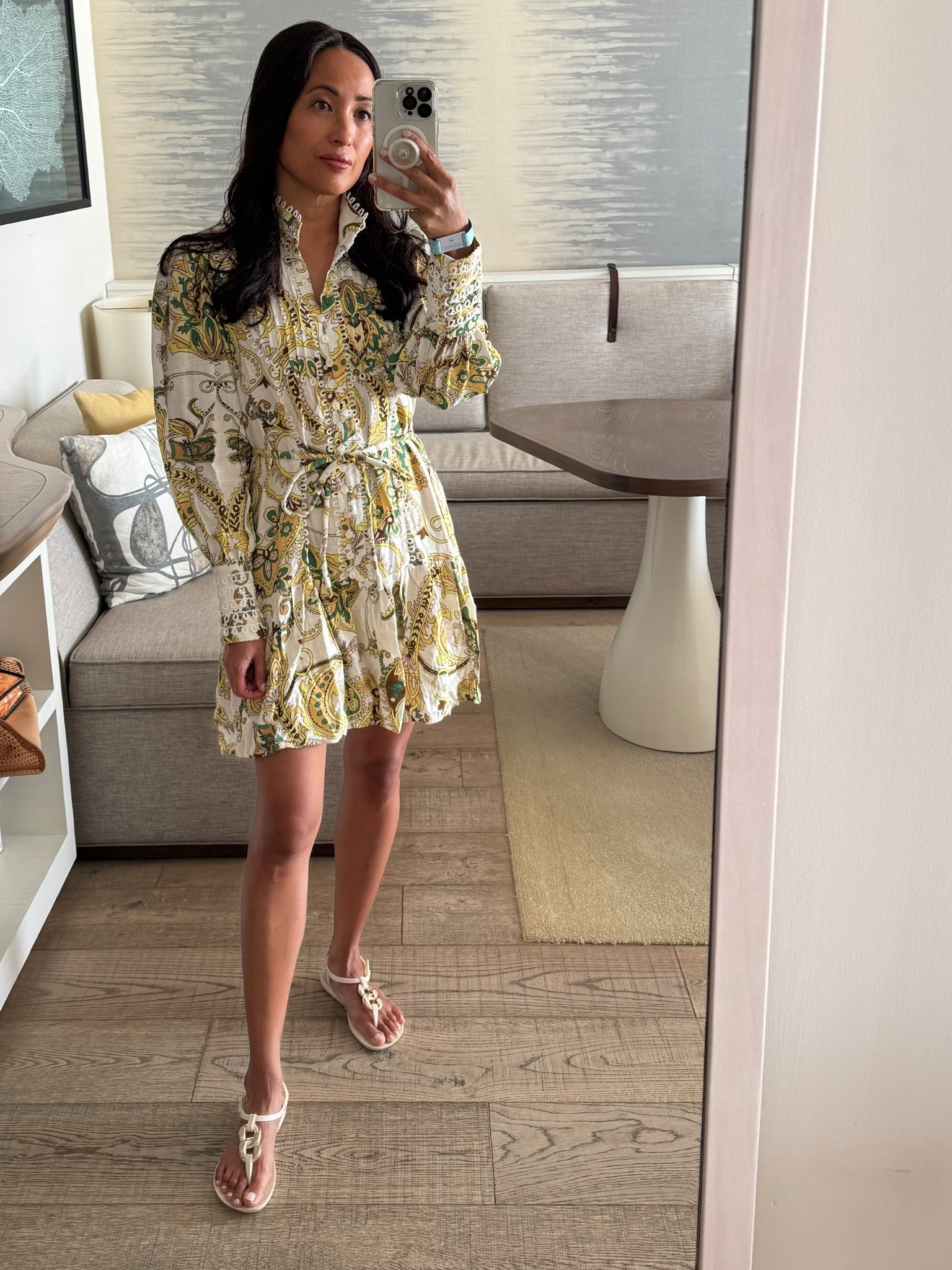 Vacation outfit. Vacation dress. Spring dress. Easter. Spring social dress. 
I love this designer inspired style. Good for the price. This print is so chic. Also comes in other prints and in white. 
True to size. 
T strap sandals for a casual dinner can also work for the beach or pool. 

#LTKOver40 #LTKTravel #LTKFindsUnder100