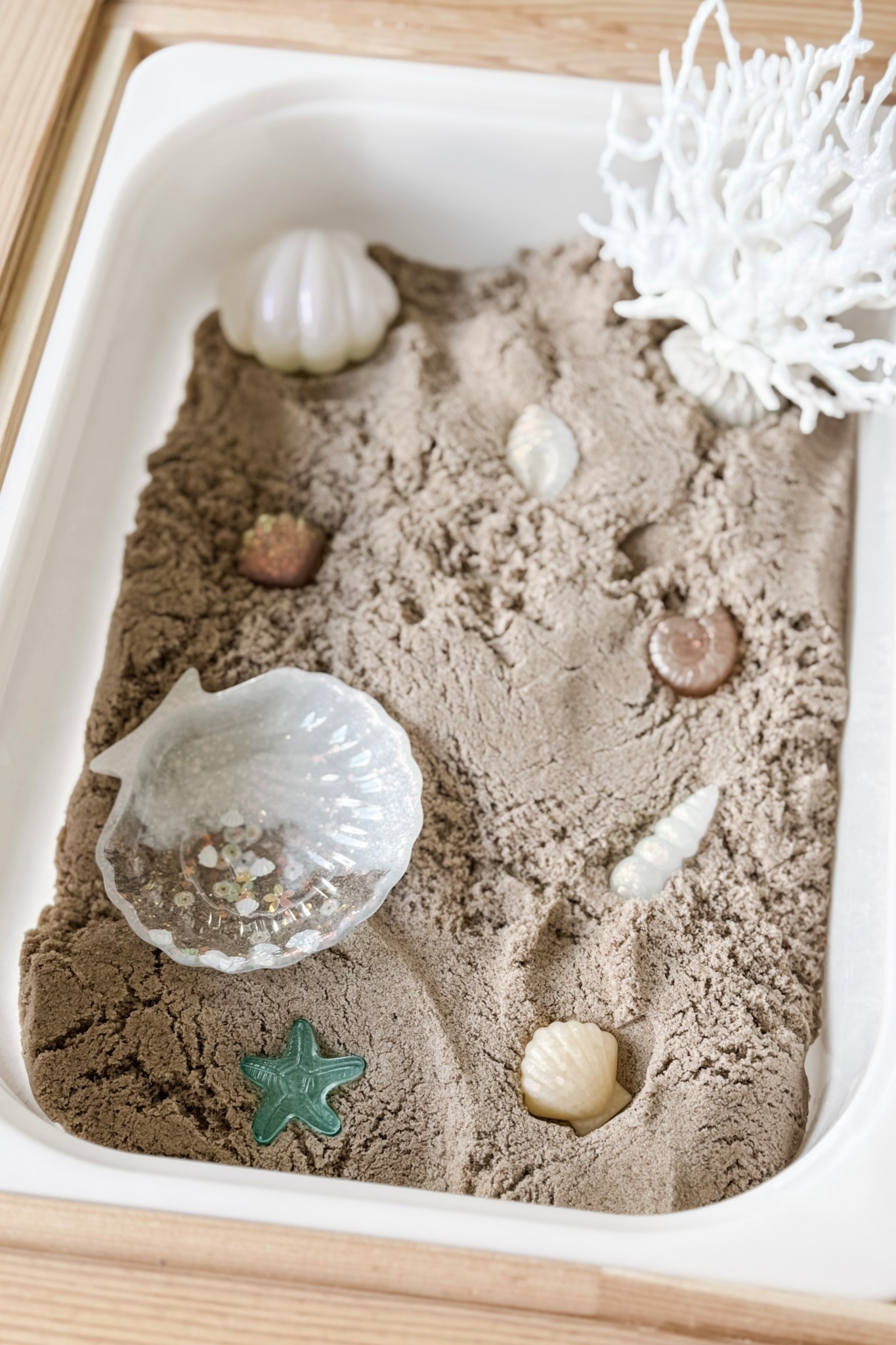 Camp Magic Playbook — Beach Bound

I used kinetic sand for this beachy Invitation to Play for my #LTKToddler 🐚🪸

The resin shells and clamshell tray are from a limited time drop by @the_stemsory_experience 