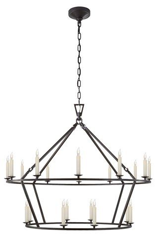 Darlana Large Two-Tiered Ring Chandelier | One Kings Lane