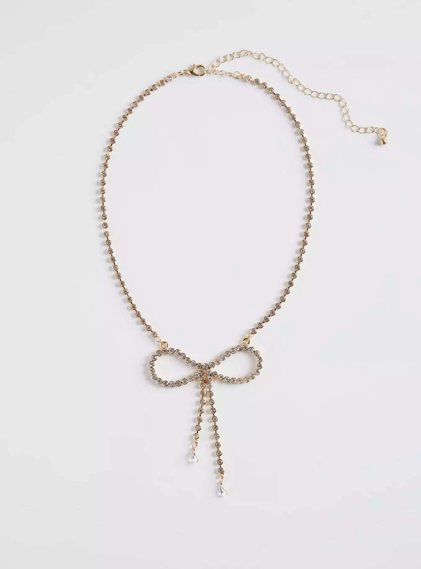 Rhinestone Bow Necklace | Torrid (US & Canada)