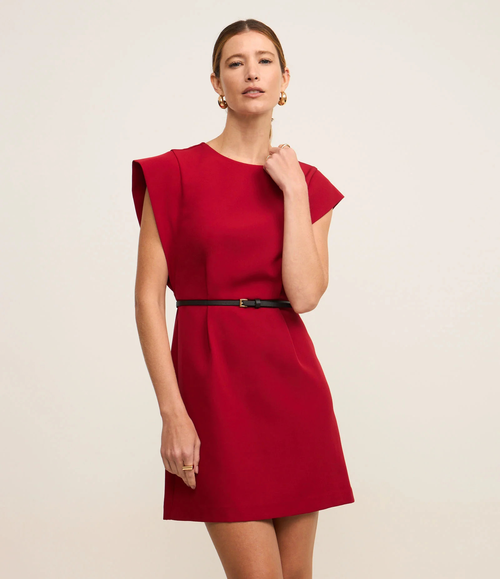 Vestido Curto em Alfaiataria com Cinto de PU Preto - Lojas Renner | Renner (BR)