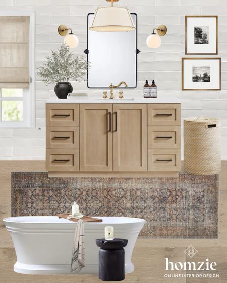 What a gorgeous bathroom design! Loving the gold accents with the neutrals!!

#LTKfamily #LTKhome #LTKstyletip