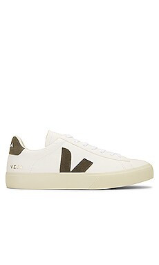 Veja Campo Sneakers in Extra White & Kaki from Revolve.com | Revolve Clothing (Global)
