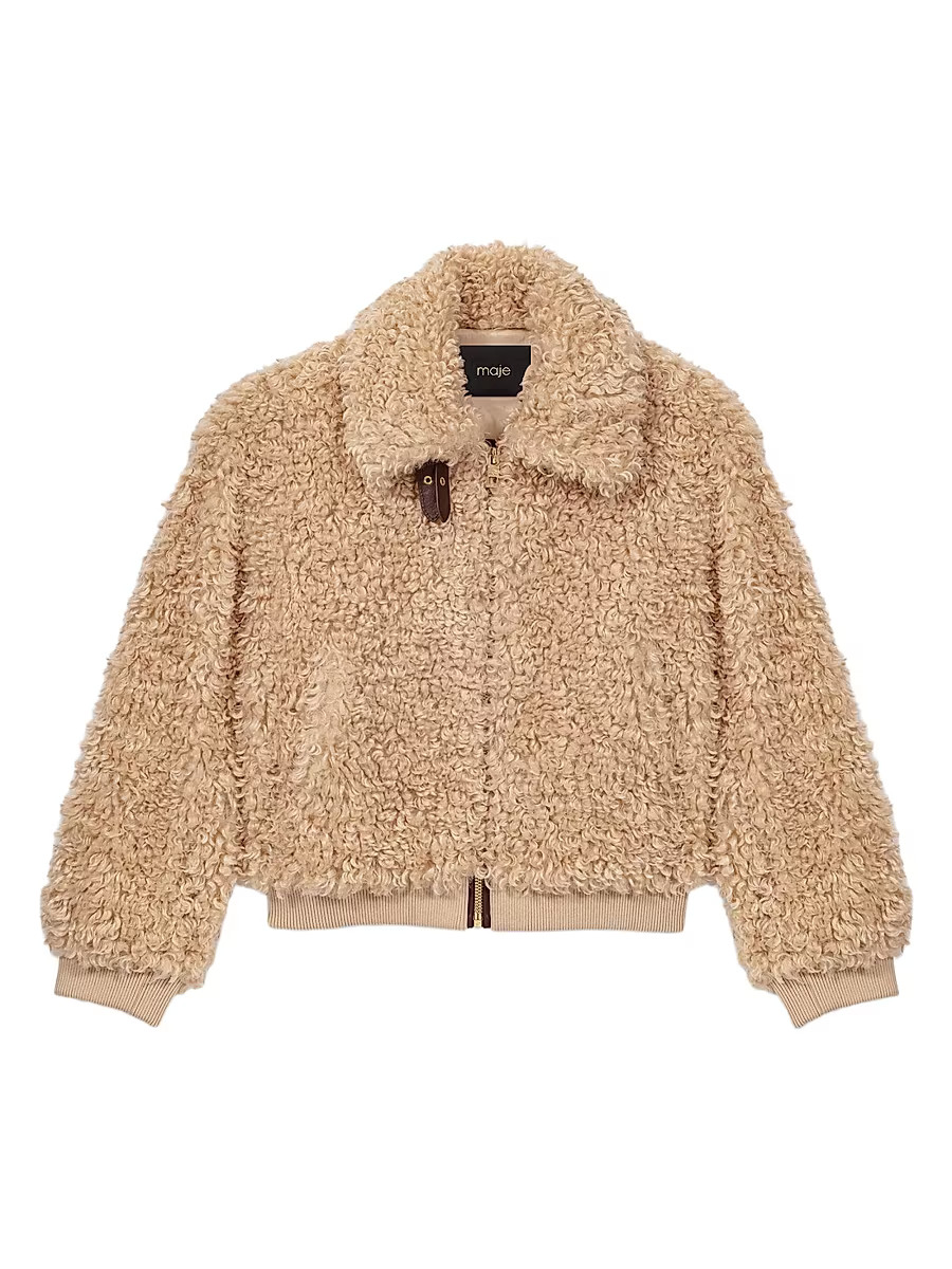 Women's Cropped Boucle Jacket - Camel - Size 6 | Saks Fifth Avenue