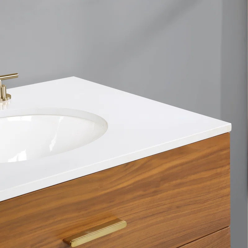 Dondi 60'' Double Bathroom Vanity with Quartz Top | Wayfair North America