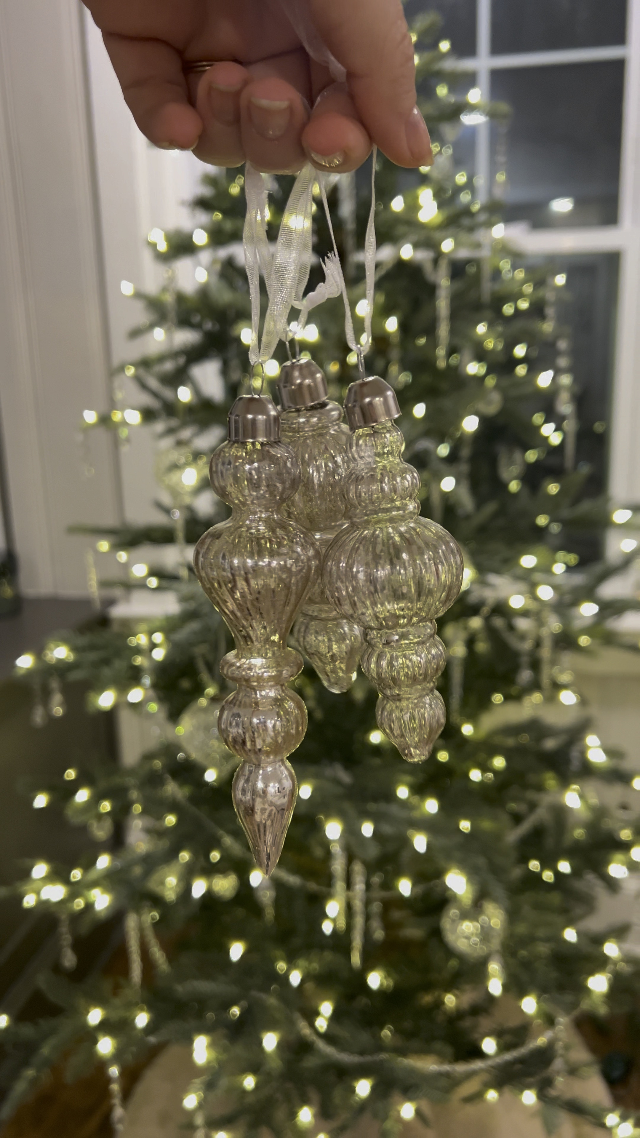 Gorgeous mercury glass ornaments AND they are affordable!! 

#LTKHome #LTKSeasonal #LTKHoliday