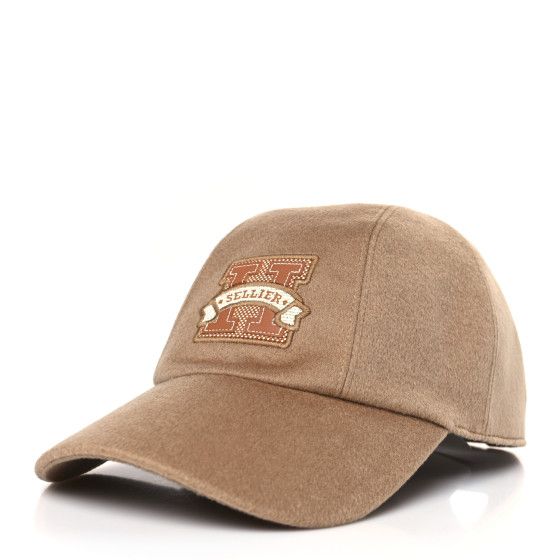 Cotton Davis H Sellier Cap 58 Beige Camel | FASHIONPHILE (US)