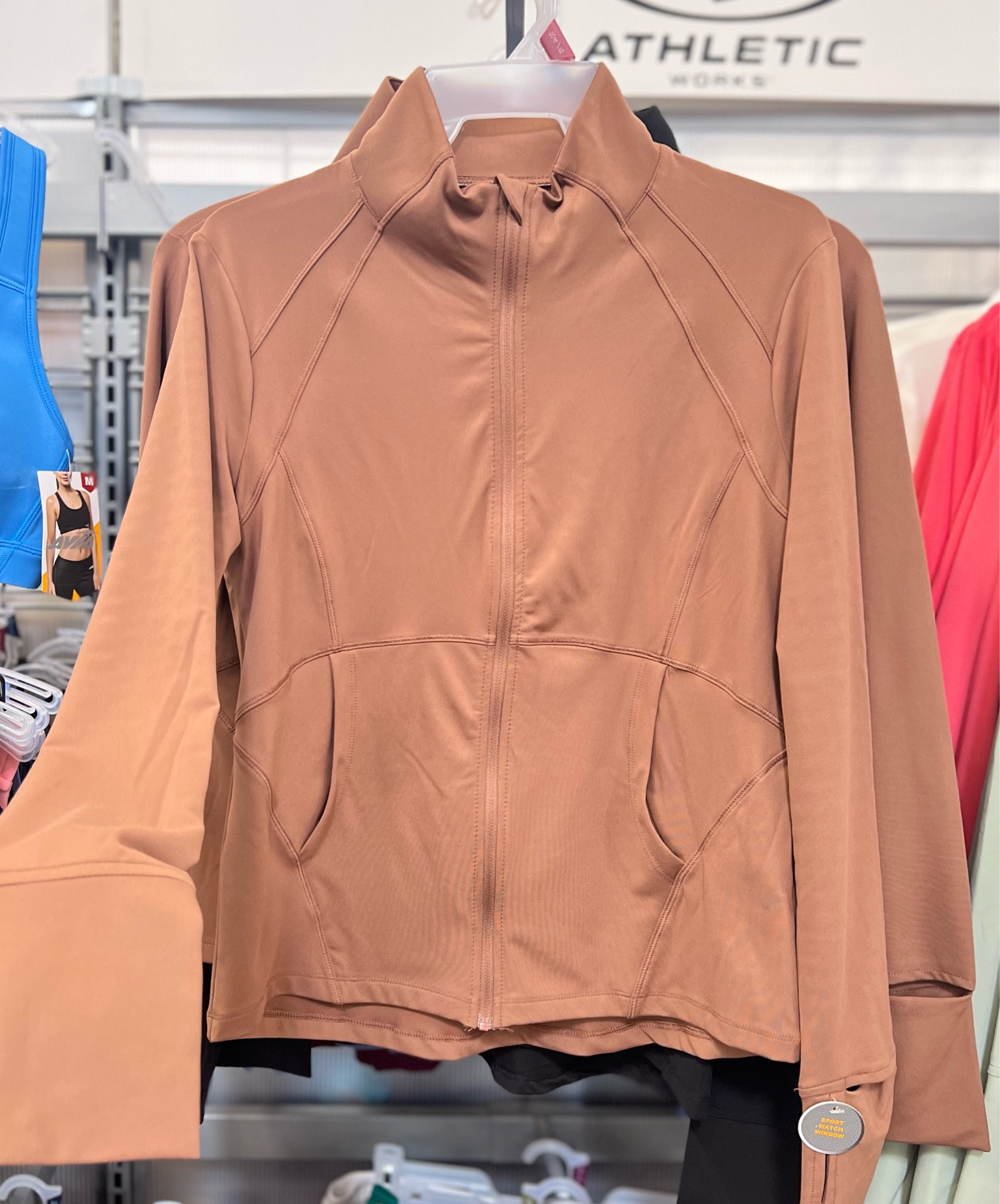 Avia Women's Active Full Zip Long Sleeve Jacket with Thumbholes and Sport Watch Opening. Cute athletic wear available in 8 colors and XS - 3X at Walmart.. under $25!

#LTKfit #LTKstyletip #LTKunder50