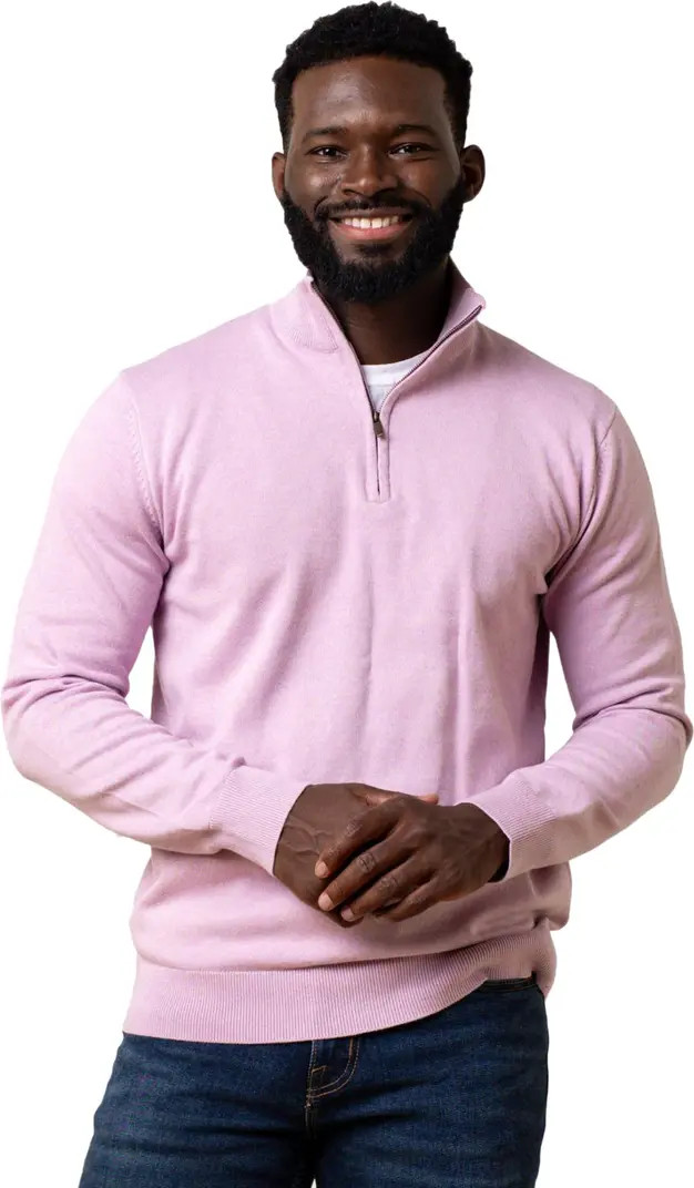 Hope & Henry Men's Organic Fine Gauge Half Zip Sweater | Nordstrom | Nordstrom