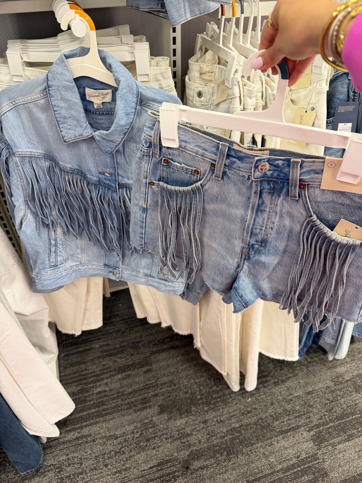 New denim fringe outfit @Target 