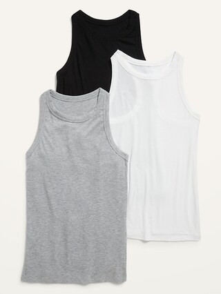 UltraLite Rib-Knit Racerback Tank 3-Pack for Women | Old Navy (US)