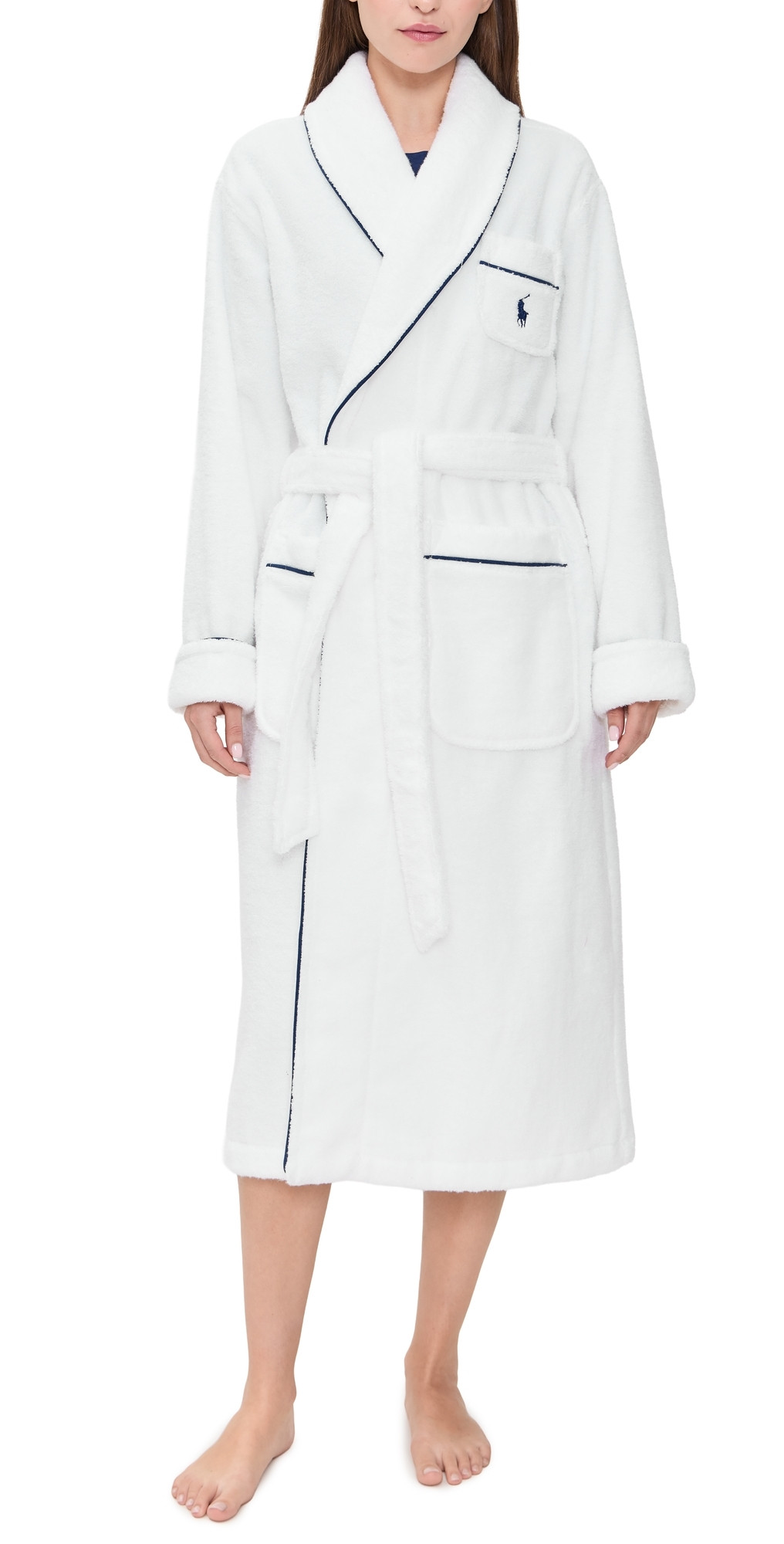 Polo Ralph Lauren Essentials Robe White Cloud S/M | Shopbop