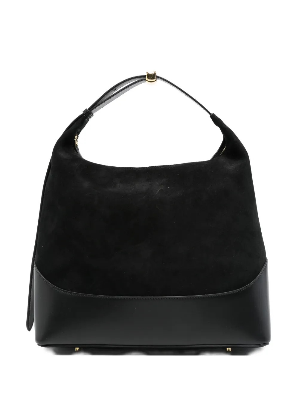Elleme large Loop suede leather shoulder bag - Black | Farfetch Global