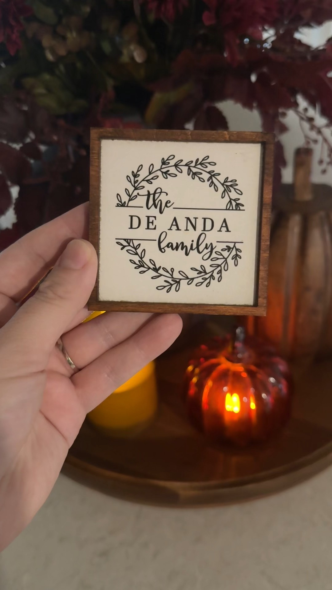 The cutest little addition to our home ❤️ I love everything mini and personalized ✨ 

#personalizedsign #familysign #kitchendecor #woodsign #customwoodsign #etsyfinds #housewarminggift #newlywedgift #giftideas

#LTKCyberWeek #LTKHome #LTKGiftGuide