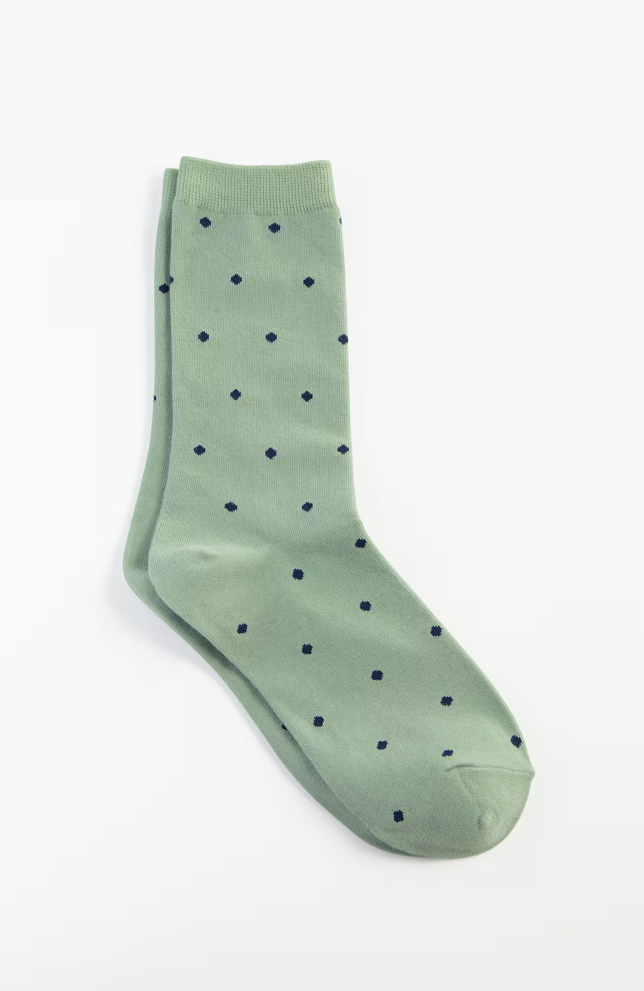 Women's Polka-Dot Crew Socks (Sage/Blue Ink) J. Jill | J. Jill