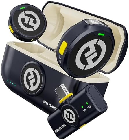 Hollyland Lark M2 Wireless Microphone for iPhone15/16/17&Android, USB C Mini Lapel Microphone Wir... | Amazon (US)