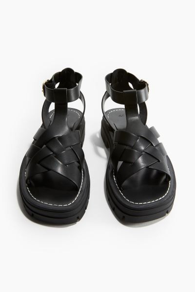 Chunky sandals - Black - Ladies | H&M GB | H&M (UK, MY, IN, SG, PH, TW, HK)