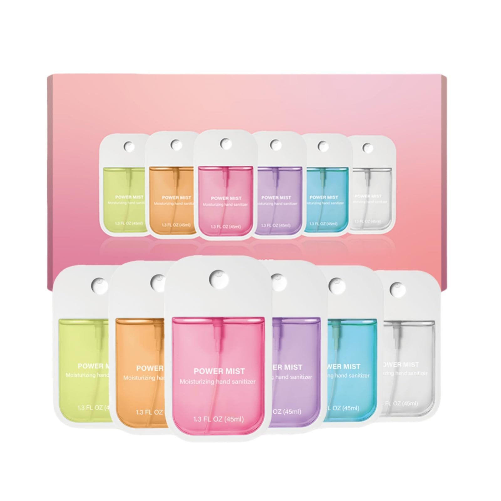 6 Pcs Power Mist Hydrating Hand Sanitizer Spray, 6 Scents, 7.8 FL. OZ. Portable Sanitizer Spray f... | Amazon (US)