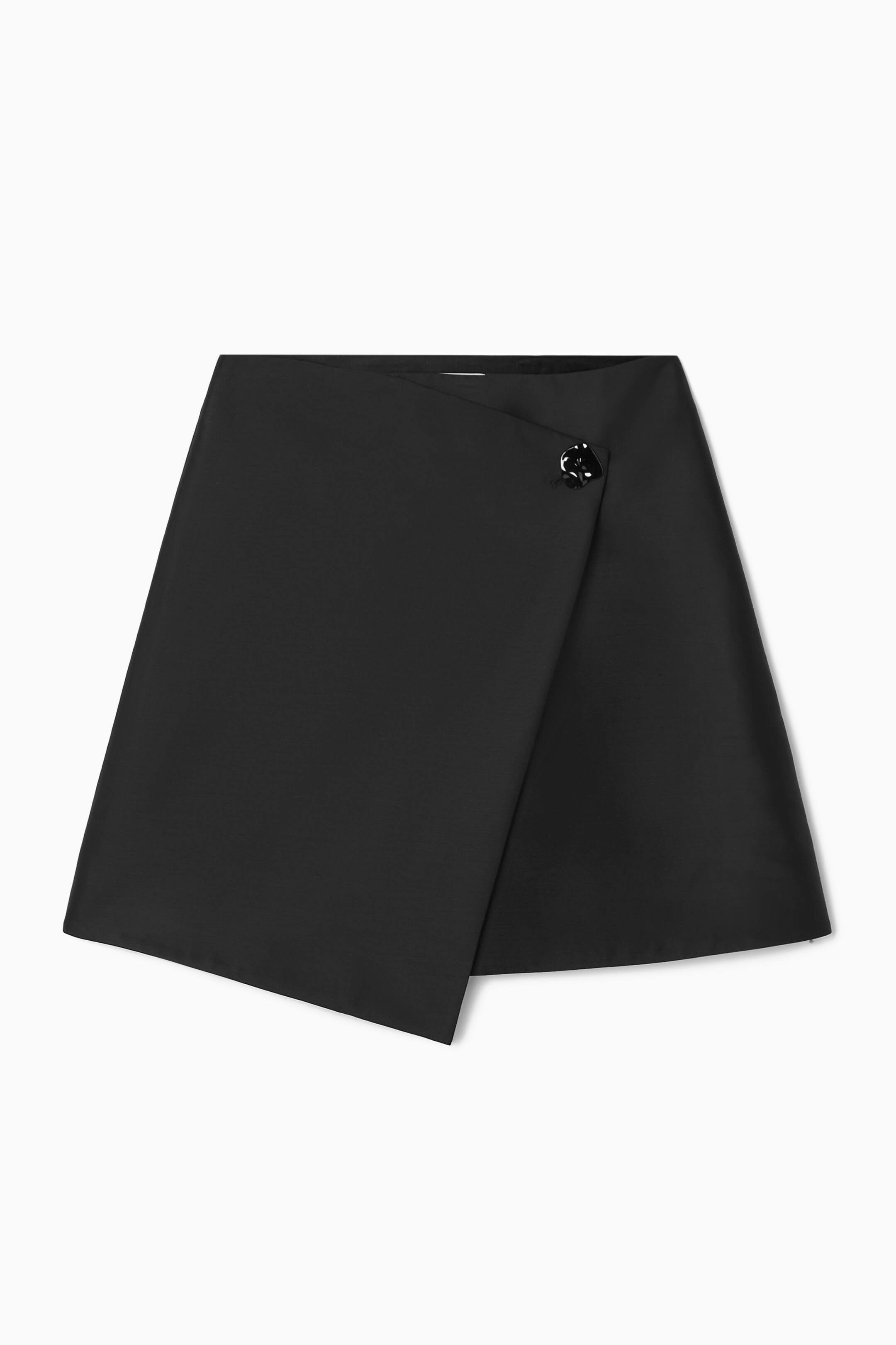 BROOCH-DETAIL WOOL-BLEND MINI SKIRT | H&M (UK, MY, IN, SG, PH, TW, HK)