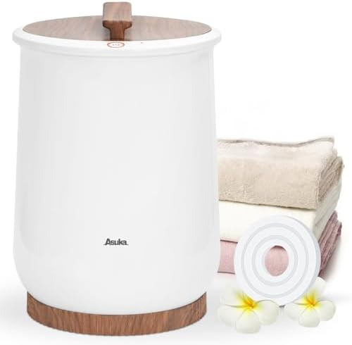 Asuka Towel Warmer for Bathroom, Large Towel Warmer Bucket, Easy One-Button Control, Auto Shut-Of... | Amazon (US)