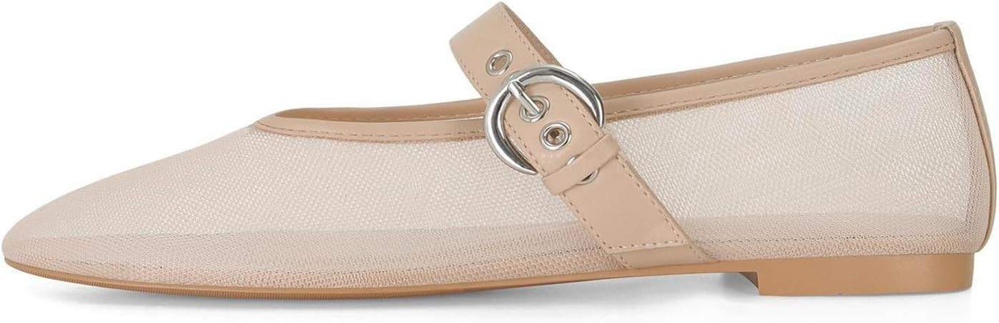 Dsevht Mesh Ballet Flats Shoes for Women Slip On Ballerina Shoes Round Toe Comfortable Casual Wor... | Amazon (US)