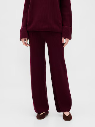 CashSoft Shaker-Stitch Sweater Pants | Gap (US)