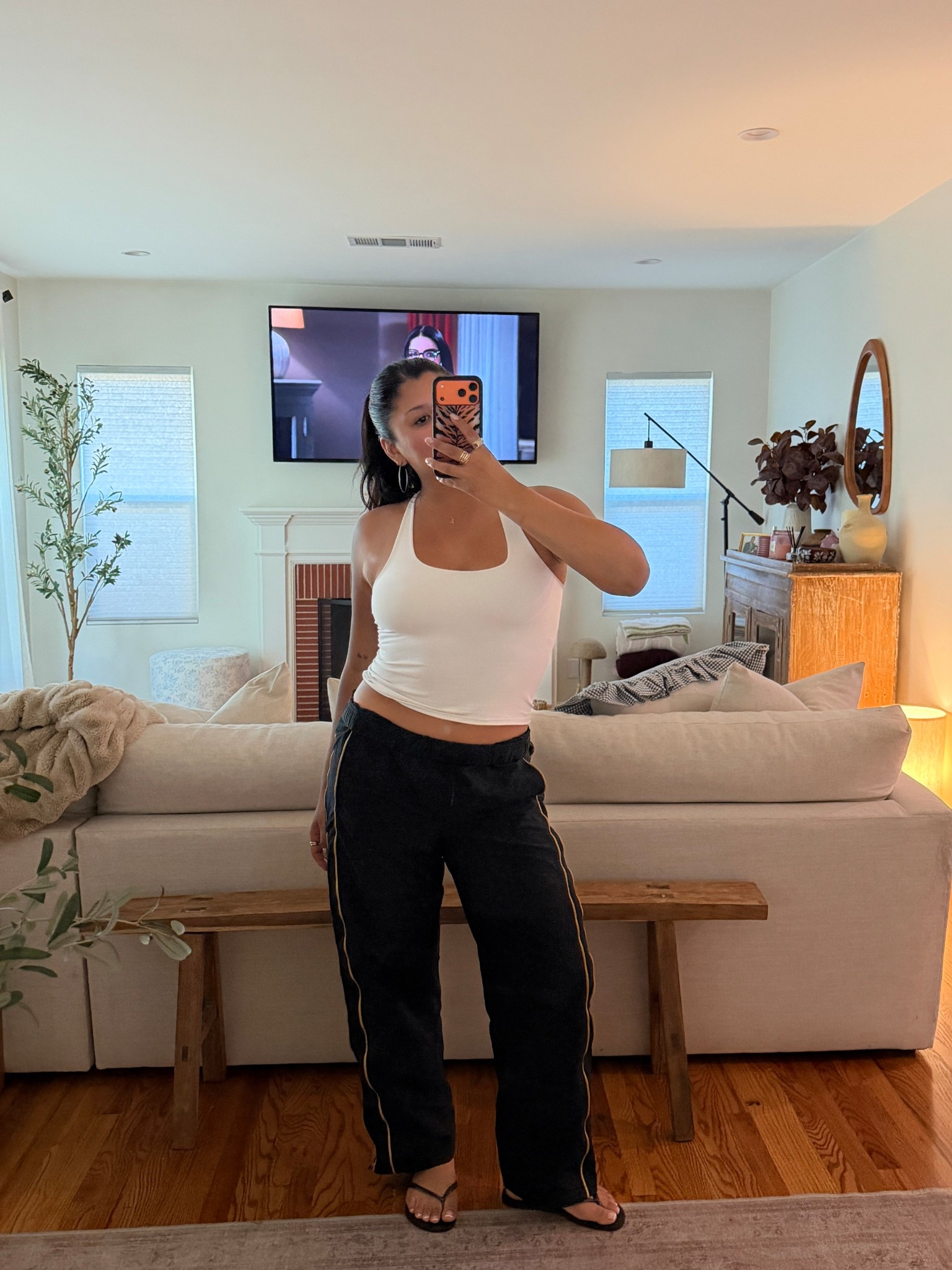 Outfit details! 

(Track pants linked are similar because I don’t think they have the exact ones)