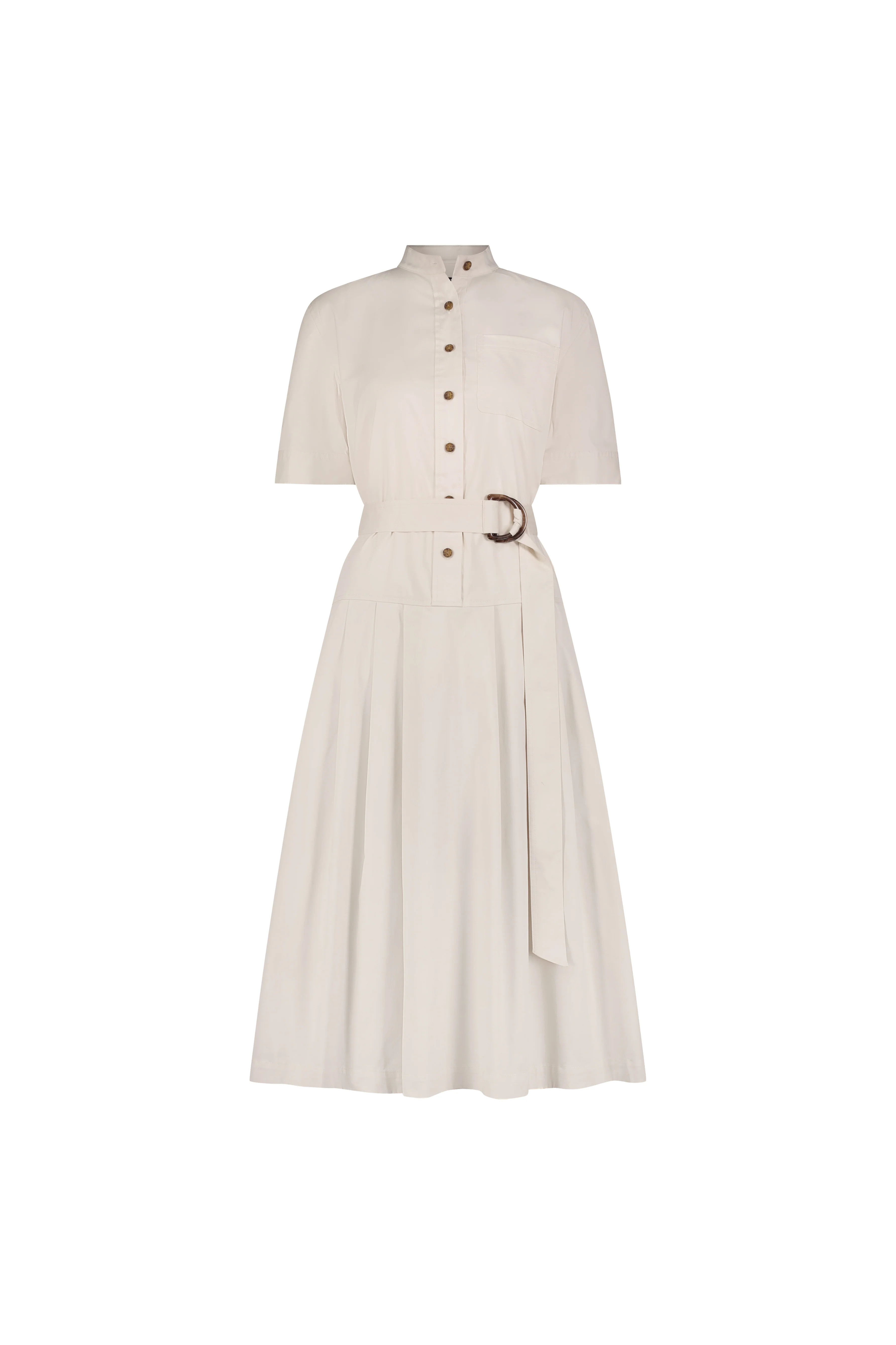 Pleated Midi Shirt Dress | MAYSON the label