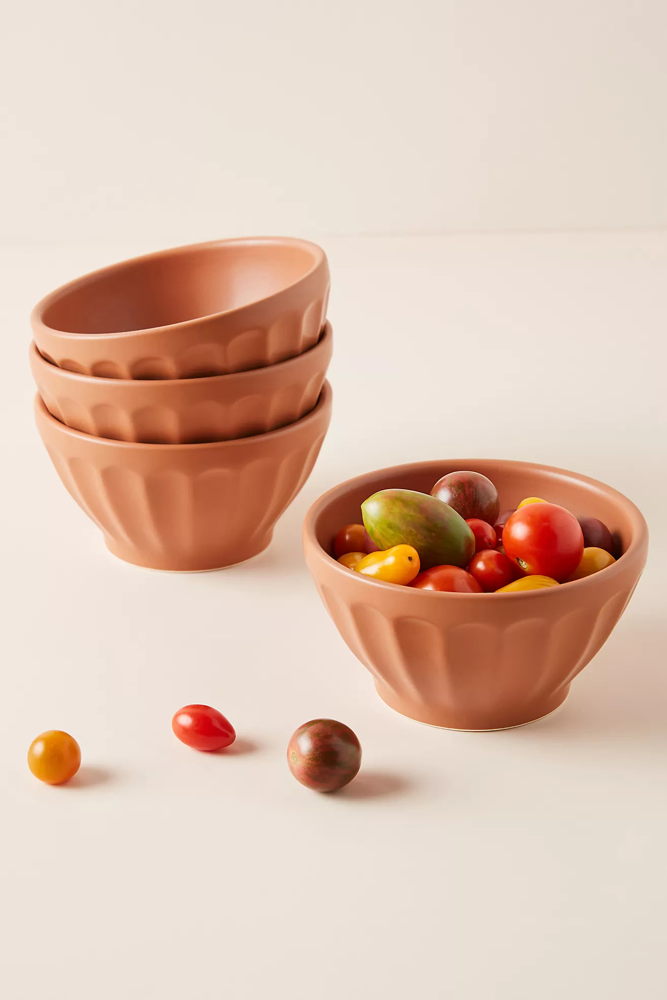 Matte Latte Bowls, Set of 4 | Anthropologie (US)