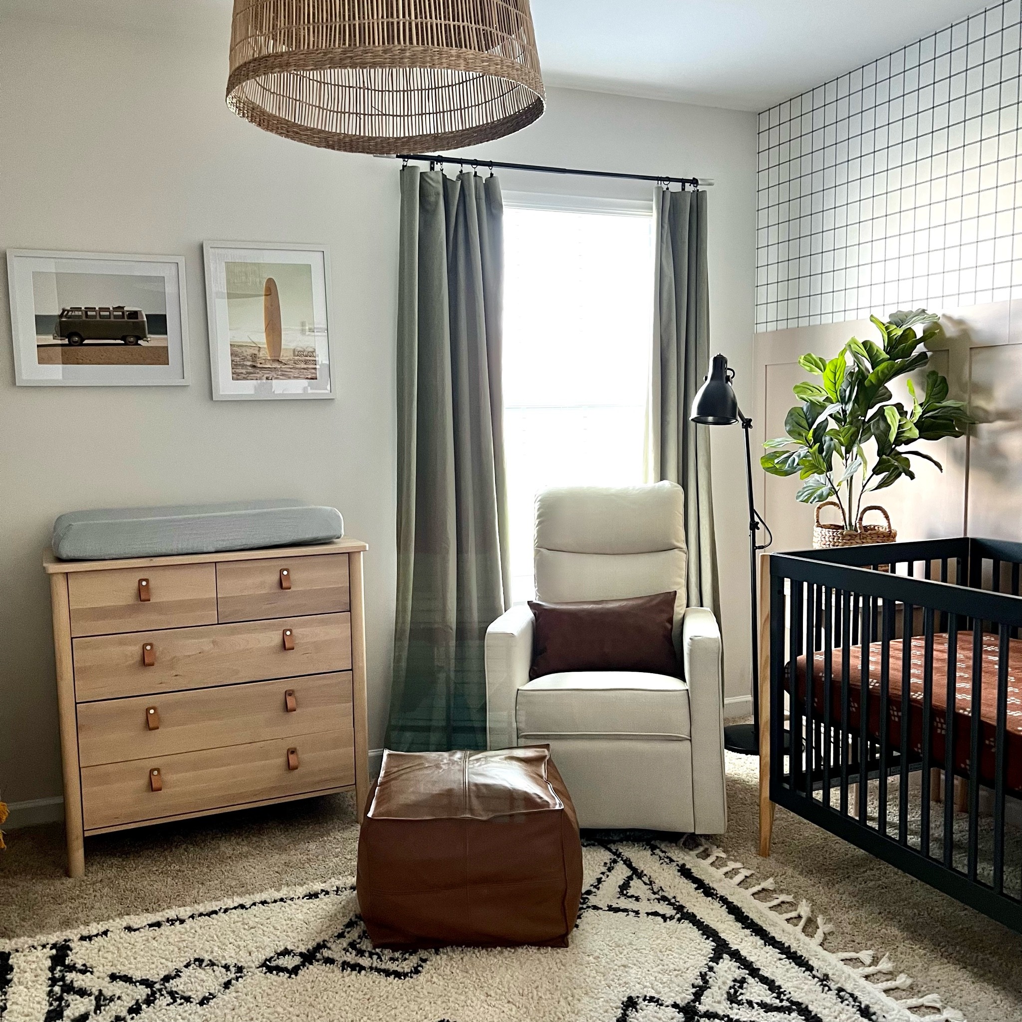 Farmhemian, neutral, boho, farmhouse, boy nursery, plaid wallpaper, baby rocker, glider, gray crib, boho rug, nursery inspo, baby boy, neutral nursery, floor lamp, blackout curtains, baby room, boy style, modern farmhouse, rattan, budget nursery, affordable decor, surf decor, surf nursery, leather pouf, cream rocker

Follow my shop @jotitup on the @shop.LTK app to shop this post and get my exclusive app-only content!

#liketkit #LTKhome #LTKbaby #LTKkids
@shop.ltk
https://liketk.it/3LrqE

#LTKkids #LTKhome #LTKbaby