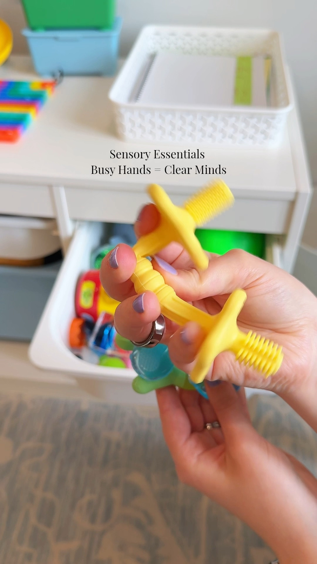 If your kid struggles to focus, fidgets constantly, or picks/chews their nails… this is what’s been helping us 🤍

I keep a sensory bin like this for homeschooling + quiet time, and it’s made a huge difference in keeping hands busy and attention on tasks.

Great for kids with sensory needs (SPD, ADHD, autism) or just kids who need something to do while they learn.

Linked all of our most-used fidgets on LTK!

#sensorybin #fidgettoys #adhdmom #autismparent #sensorytools #homeschoolhelp #focushacks #kidsactivities #calmkids #fidgetideas


#LTKmomlife #LTKKids #LTKSaleAlert