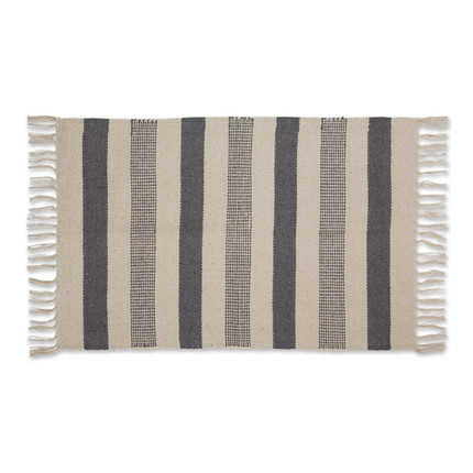 Click for more info about Gray Combo Stripe Hand-Loomed Rug 2x3 Ft