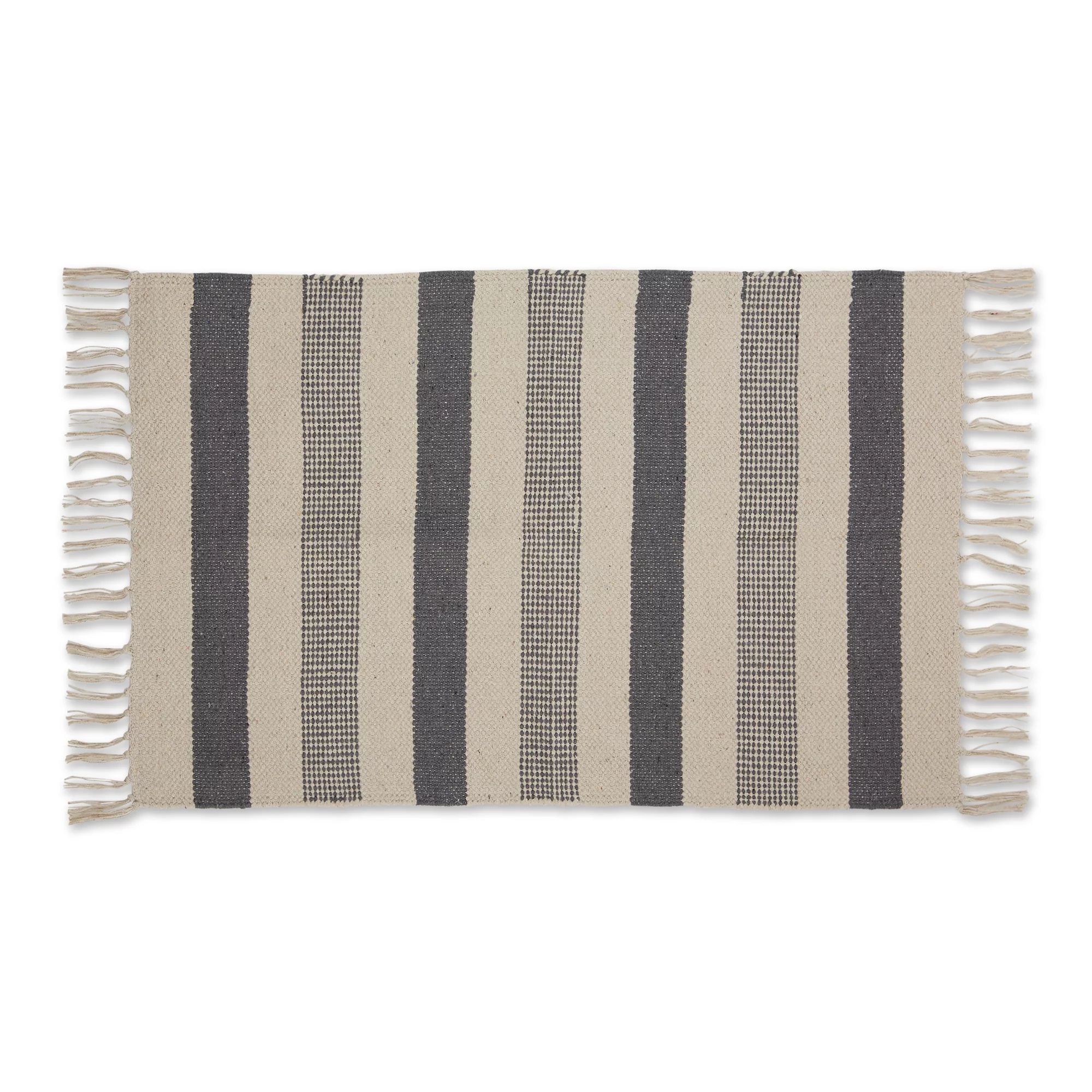 Gray Combo Stripe Hand-Loomed Rug 2x3 Ft | Walmart (US)