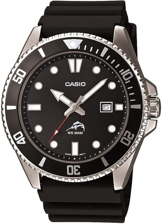 Casio MDV106 Series | Unisex Analog Watch | 200M WR | Stainless Steel Case | Resin Band | 2 Hand ... | Amazon (US)