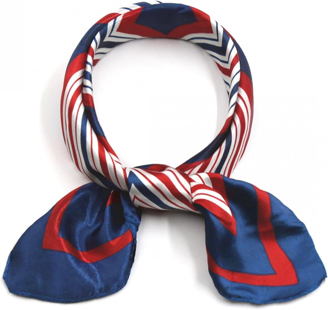 uxcell Women Square Scarf Scarves Leopard Printed Striped Polka Dots Pattern Kerchief Neckerchief | Amazon (US)