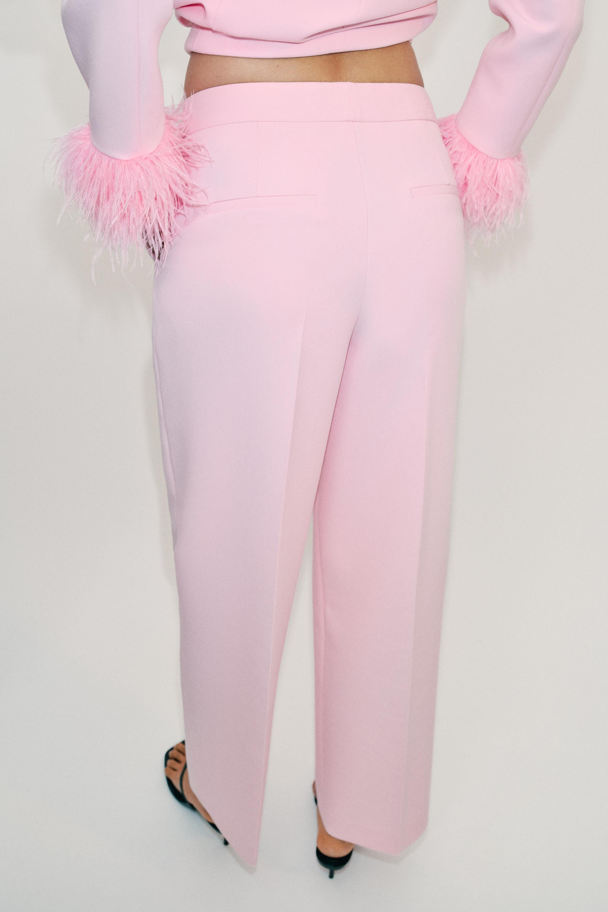 LOW-RISE STRAIGHT-LEG TROUSERS | Zara UK