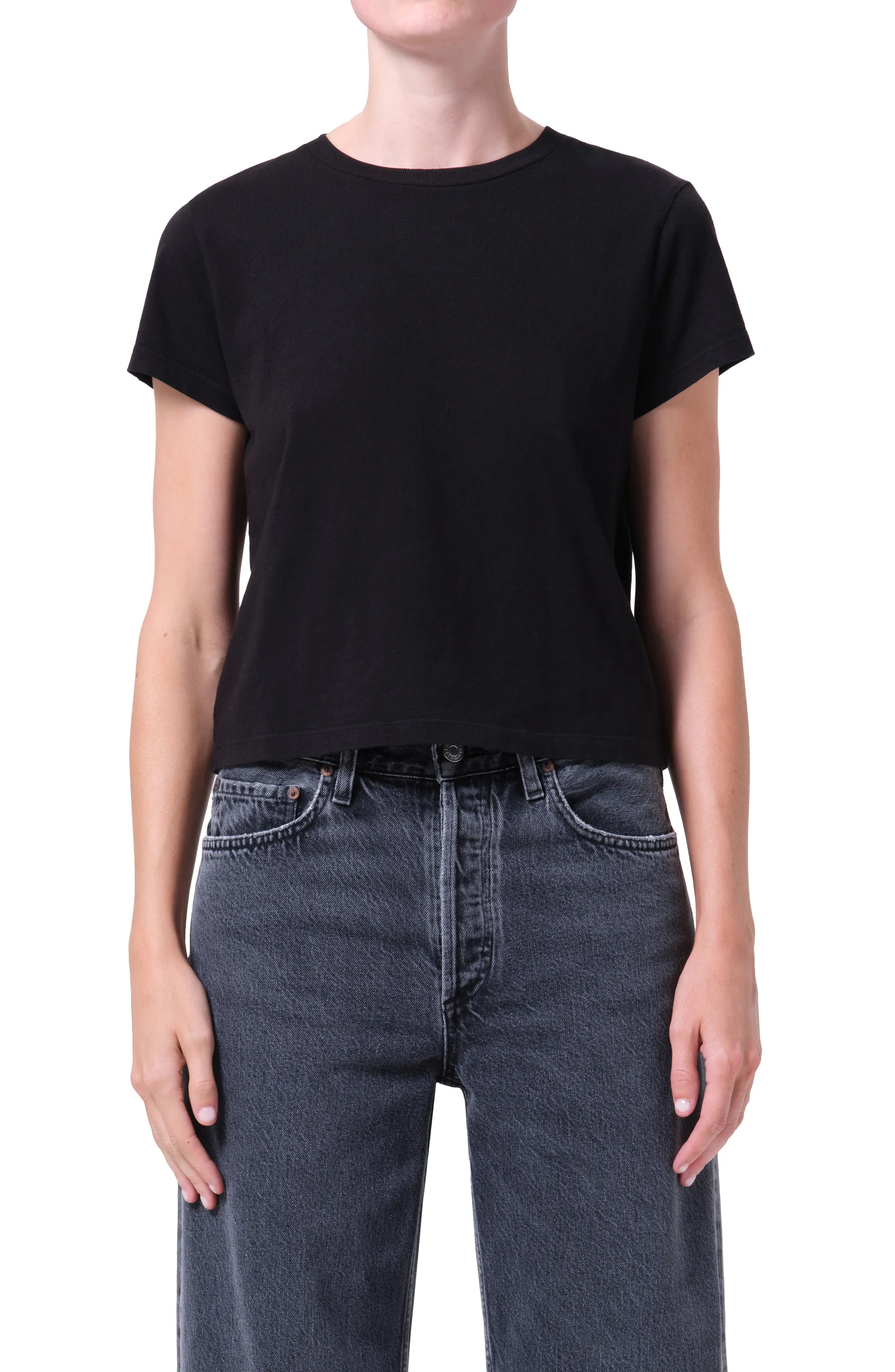 Nordstrom | AGOLDE Adine Shrunken Supima\u00ae Cotton T-Shirt (Women) | Nordstrom — shop this pick from Emily's edit