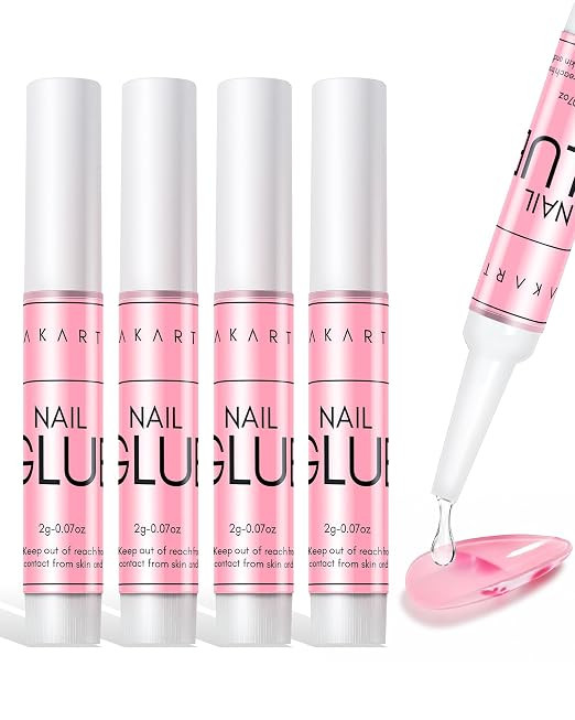 Makartt Nail Glue for Press-Ons & Tips: Air Dry, 5 x 2g Precision Tubes | Amazon (US)