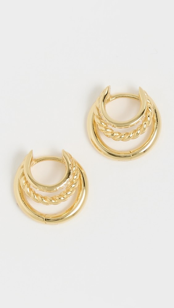 SHASHI Charlee Triple Earrings | Shopbop | Shopbop