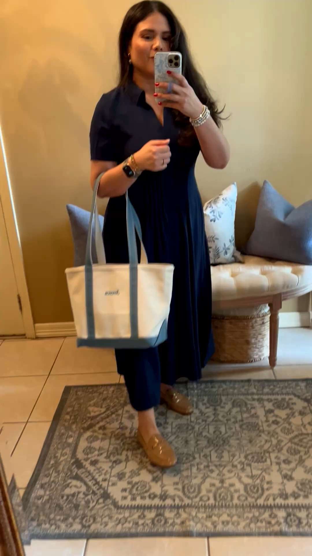 Medium L.L. Bean boat and tote
Slate 
Monogrammed bag
Bible study bag
Blue 
Coastal
Granddaughter 
Loafers 


#LTKspring #LTKootd #LTKOver40