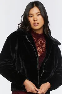 Faux Fur Zip-Up Coat | Forever 21 (US)