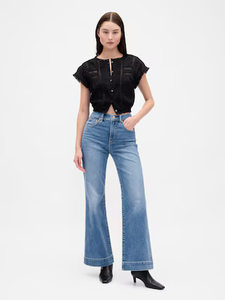 High Rise Relaxed Flare Jeans | Gap (US)