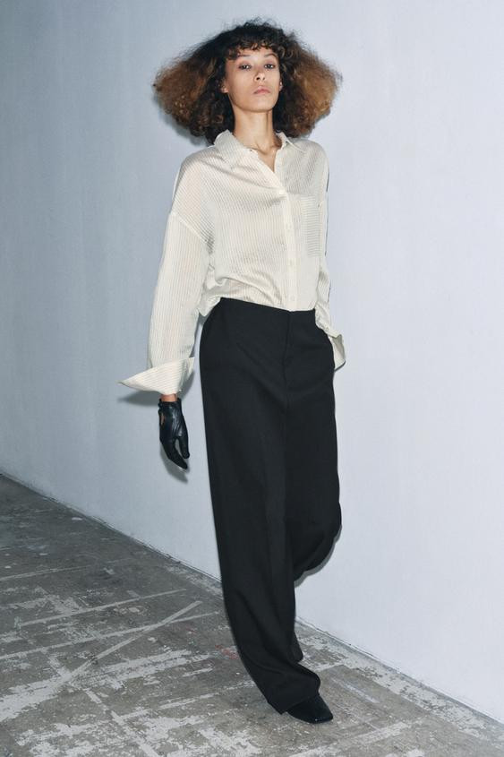 MINIMAL WOOL PANTS ZW COLLECTION | Zara DE