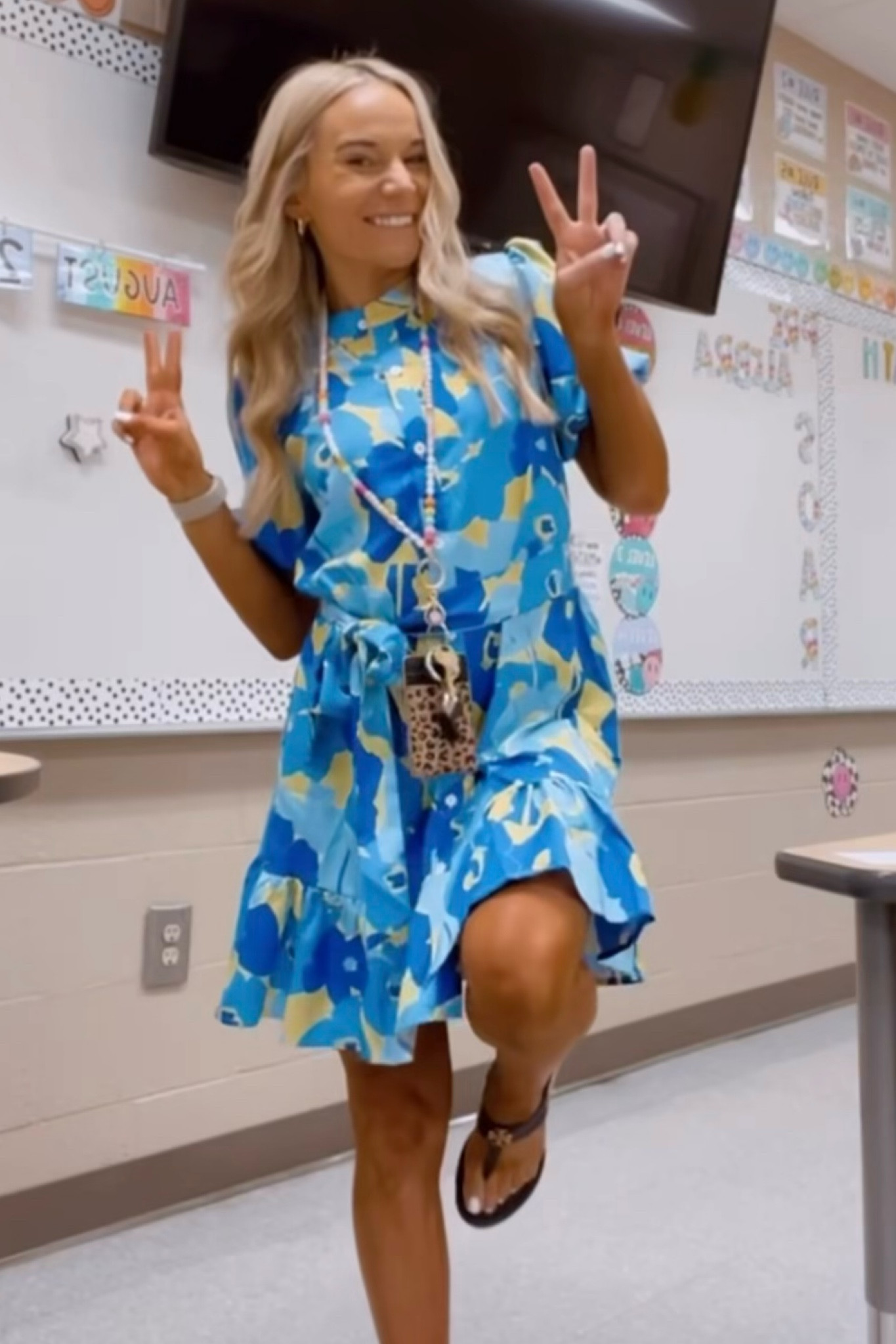 Blue trendy Frenchie teacher dress 

#LTKSeasonal #LTKstyletip #LTKBacktoSchool