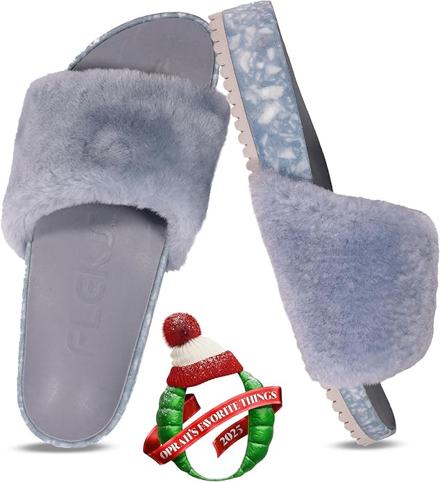 Fleks San Ysidro Women's Shearling Slides, Platform Sandals with Arch Support, Comfort Footwear, ... | Amazon (US)