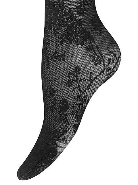 Wolford x Amina Muaddi Split Lace Tights | Saks Fifth Avenue