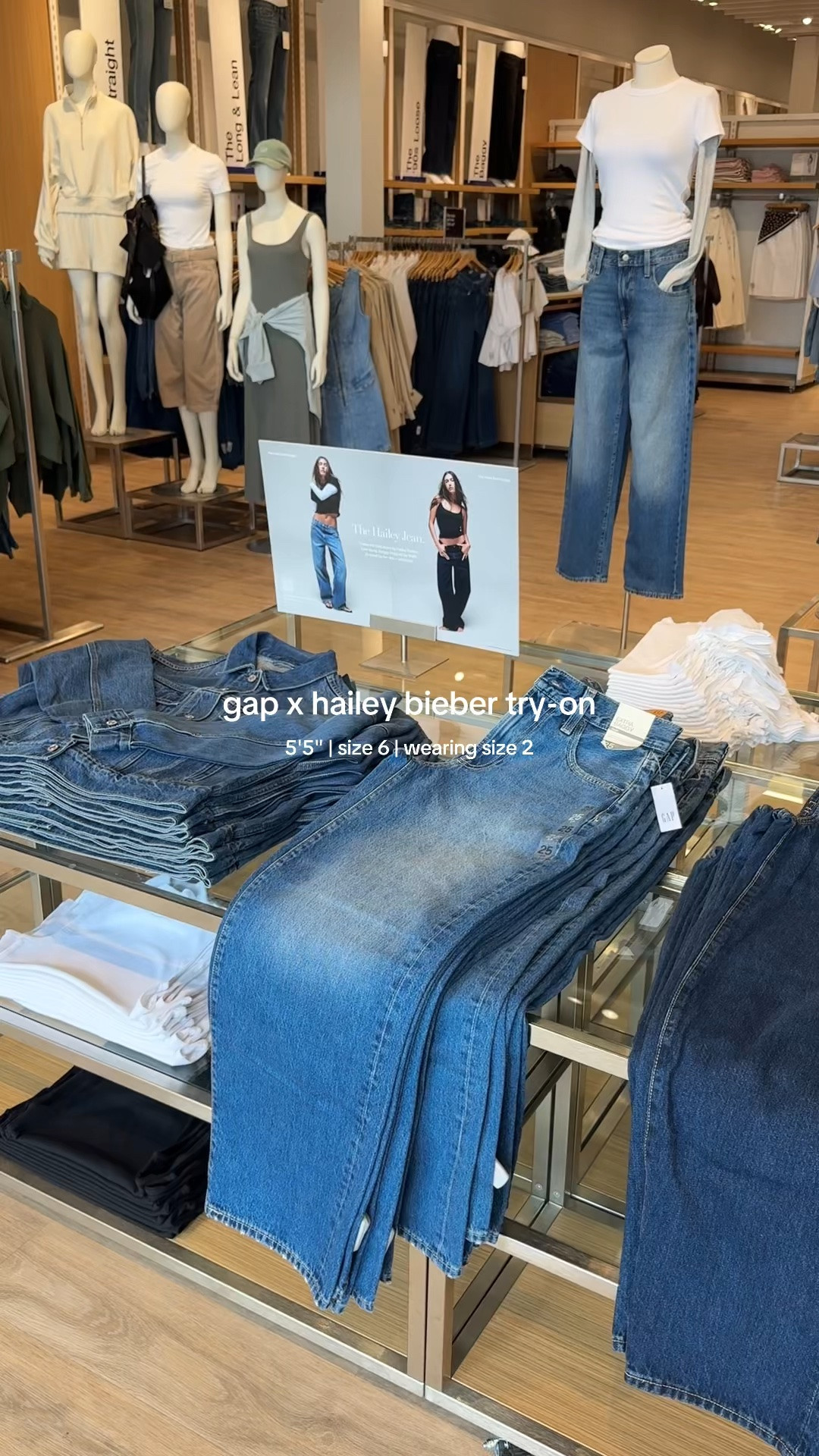 gap x hailey bieber jeans