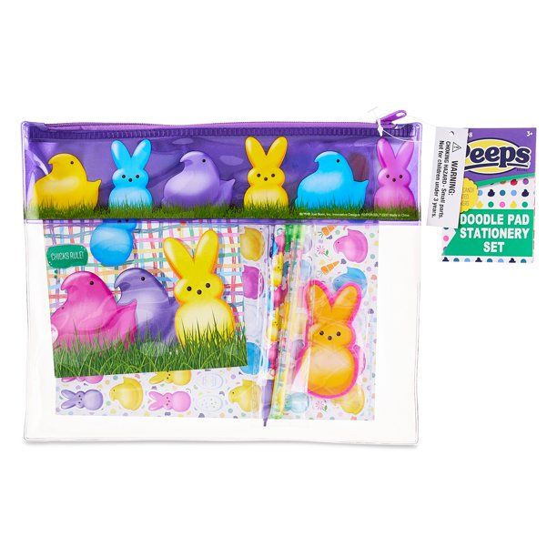 PEEPS Easter Doodle Pad Stationery Set, 5 Pieces, Unisex, Children  3+ | Walmart (US)