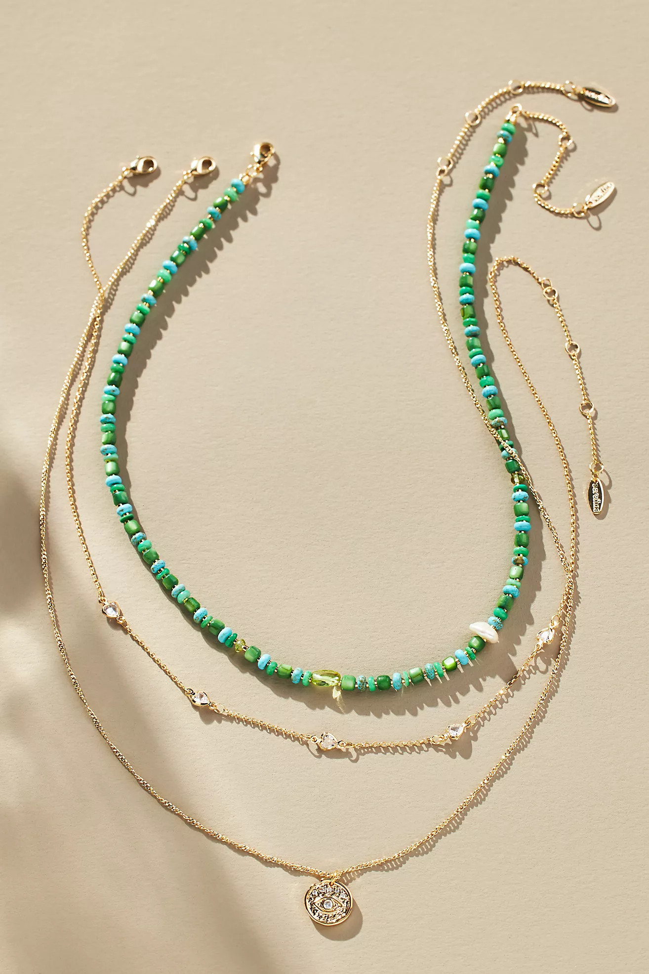 Shades of Sea Triple-Layer Necklace | Anthropologie (US)